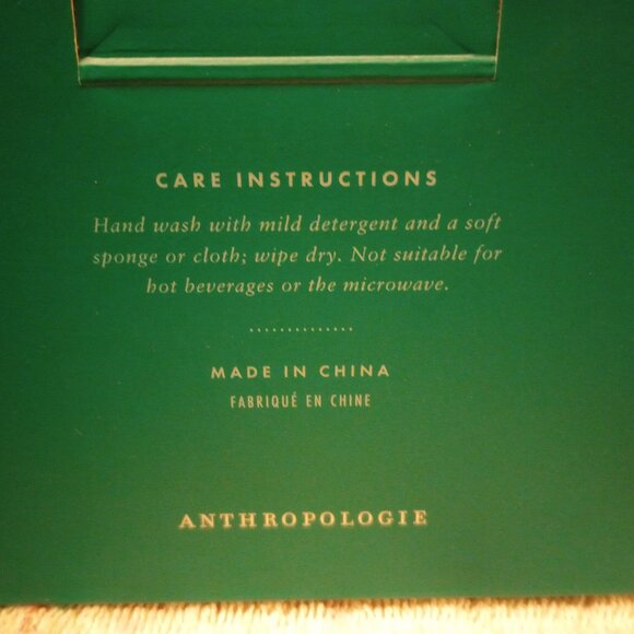 NIB Replacement Anthropologie The Morgan Collection Stemless Teal Wine Glass - Picture 3 of 5